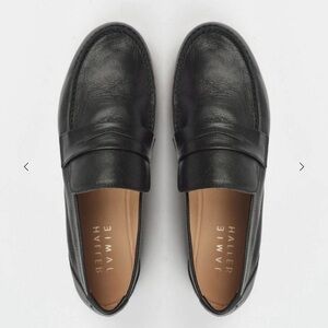 Jamie Haller Black Leather Loafers size 7